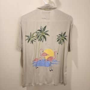 Denim and Flower men's tropical short Sleeves shirt size S